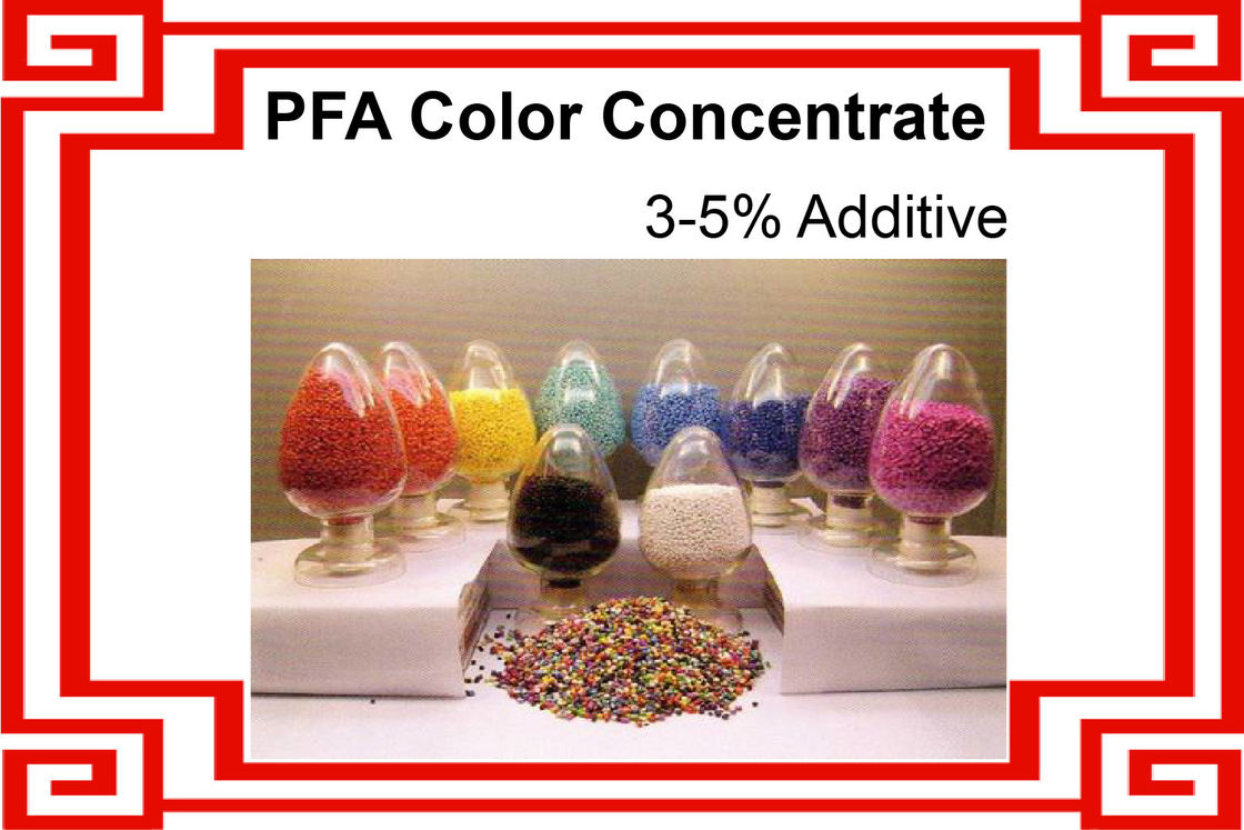 PFA Color Masterbatch / PFA Color Concentrate / Colored PFA Resin / 10 Standard Color Supply